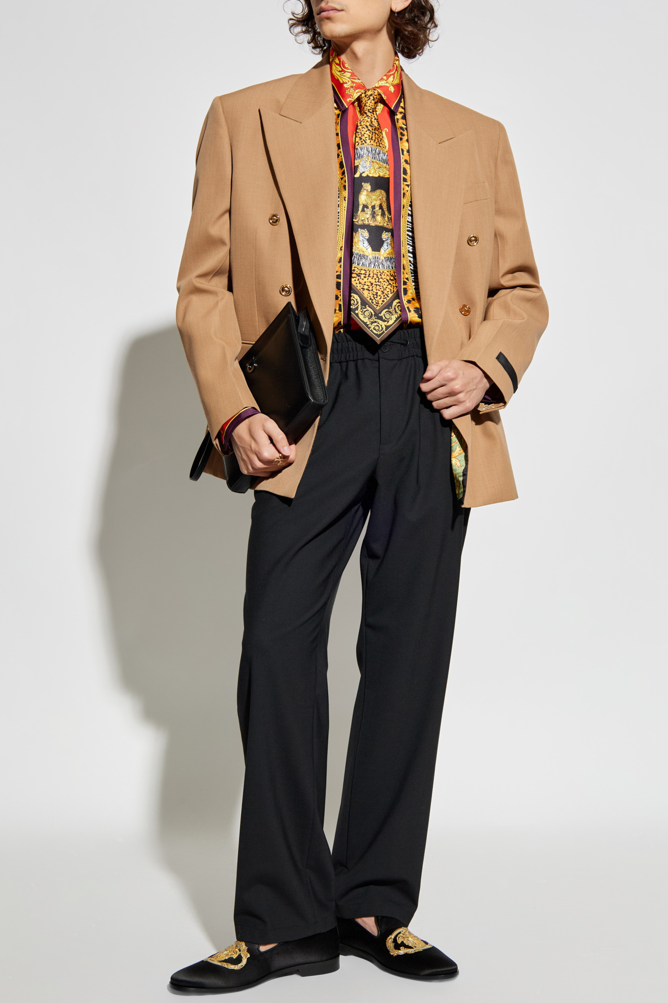 ジャケット VERSACE SS24 DOUBLE-BREASTED BLAZER (1013463_1A046491UI20) Women's Jackets and Blazers | VERSACE US
